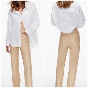 💋Aritzia vegan leather command pants size 8